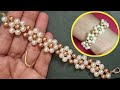 Beaded bracelet  how to make a bracelet  pearl bracelet  my indian jewellery
