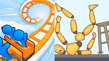 Runner Coaster VS Kick & Break Satisfying ASMR GamePlay (Android,ios) (New Update)