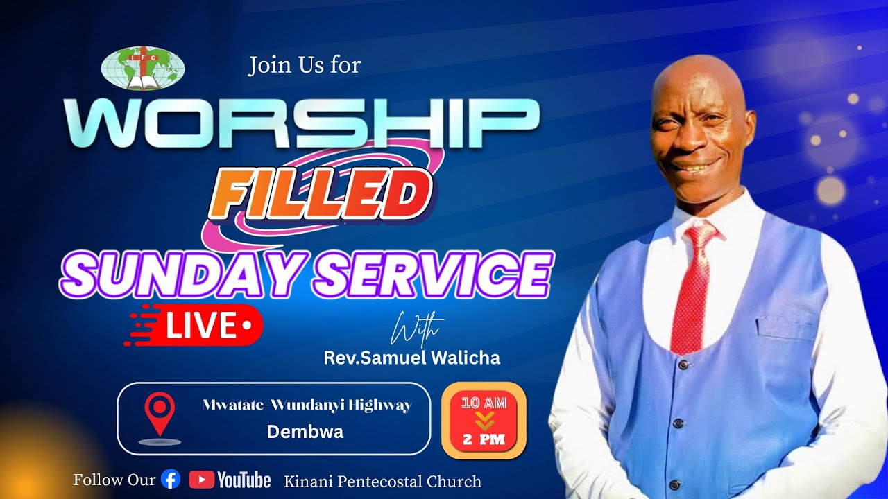 WORSHIP, PRAISE AND UPLIFT THE NAME OF THE GOD,THIS SUNDAY LIVE-TAITA TAVETA,DEMBWA