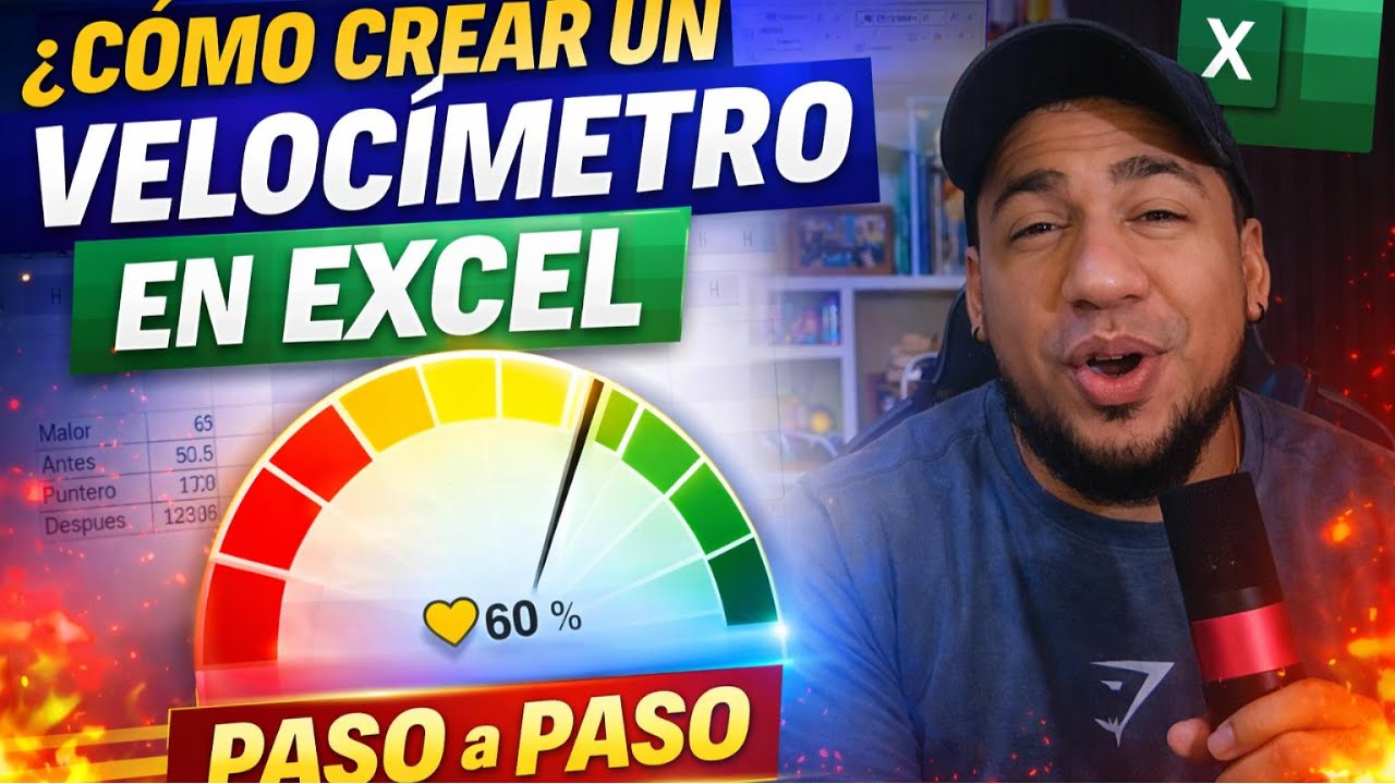 El Gráfico Más Épico Que Puedes Hacer en Excel 🤯 (Velocímetro Paso a Paso)