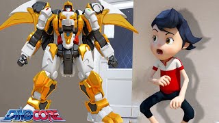 Dinocore vs Bumblebee | Power Rangers Cartoon | Transformers Robot