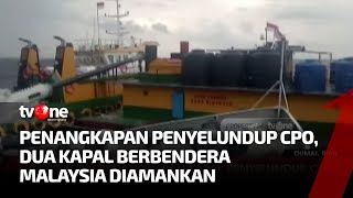 Kapal Perang KRI Sigurot 864 Tangkap Dua Kapal Berbendera Malaysia | Kabar Petang Pilihan