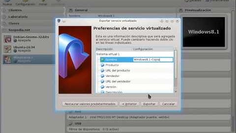 Exportar servicio virtualizado en VirtualBox