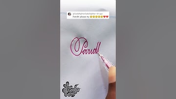 How to make stylish signature | Paridhi | Calligraphy signature