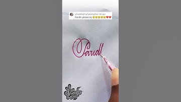 How to make stylish signature | Paridhi | Calligraphy signature