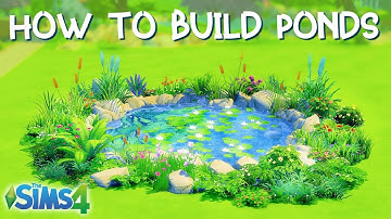 How to Build Ponds Easy - SIMS 4 TUTORIAL [BASE GAME ONLY] [NO CC]
