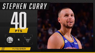 Steph Curry hangs 40 PTS on the Bulls 🍿🔥
