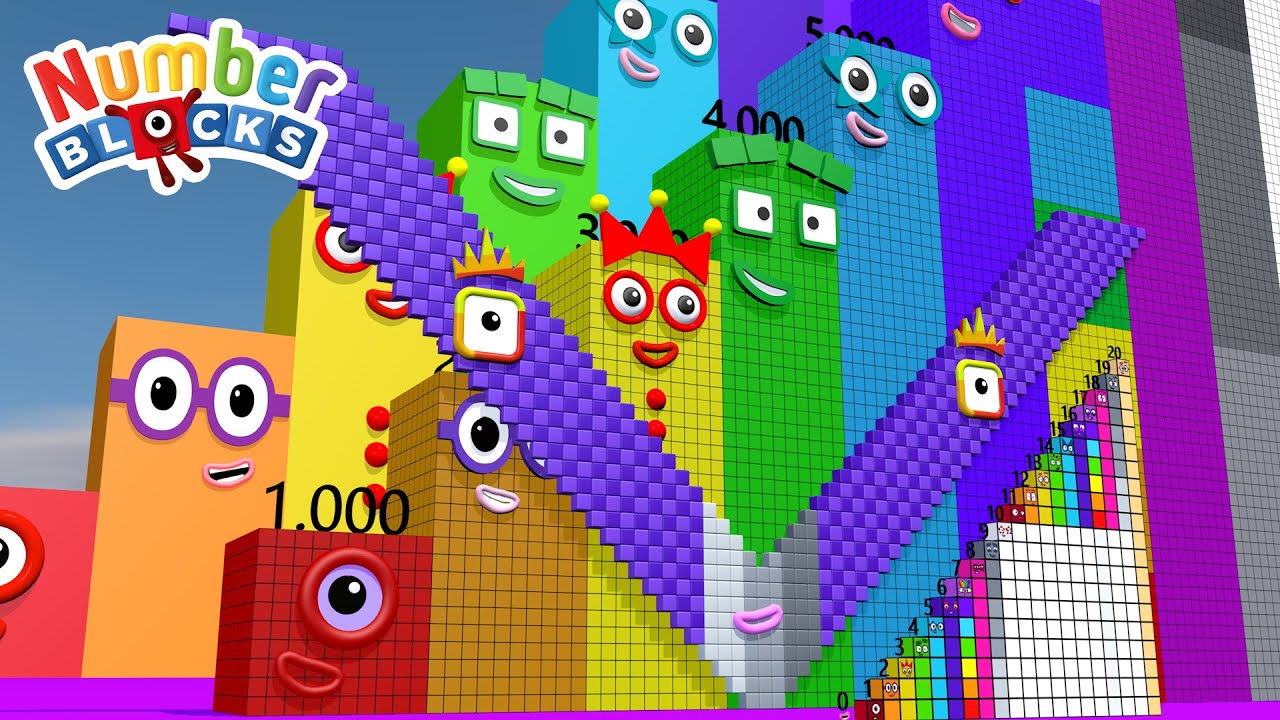 Ultimate Numberblocks Step Squad 🌈 1,000 VS 100,000 VS 1 BILLION Number Patterns