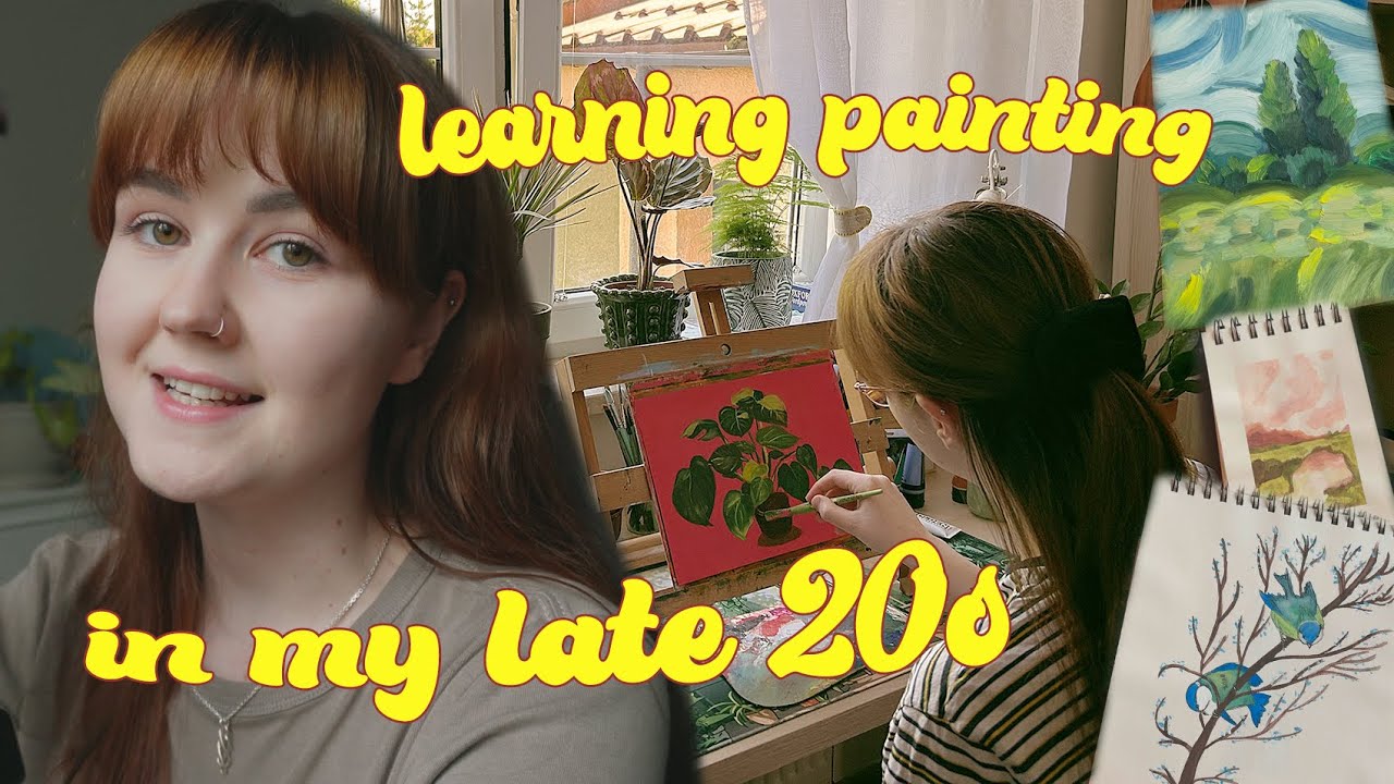 My journey of learning how to paint in my late 20s, welcoming spring and house plants care