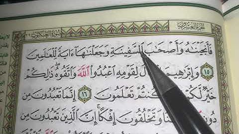 كيف نطبق قواعد التجويد عند قراءة سورة العنكبوت(ج٣)