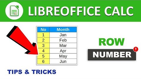 How to Number Rows in Libreoffice Calc (The Simplest Way)