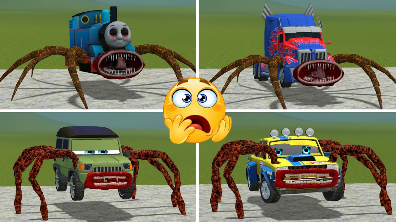 EVERYTHING TURNED INTO MONSTER: SCHOOL BUS EATER, LIVING BUILDING EATER,CAR EATER, HOUSE... in Gmod!