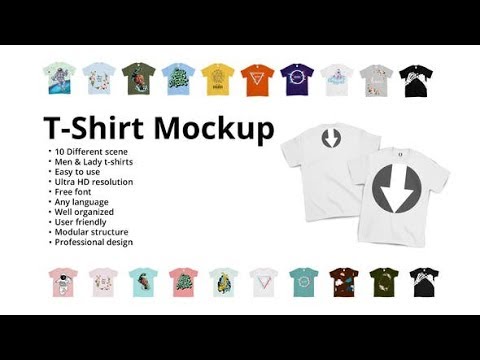 Download T-Shirt Mockup | After Effects template - YouTube