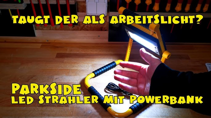 PARKSIDE® Arbeitsstrahler LED mit Steckdose - YouTube