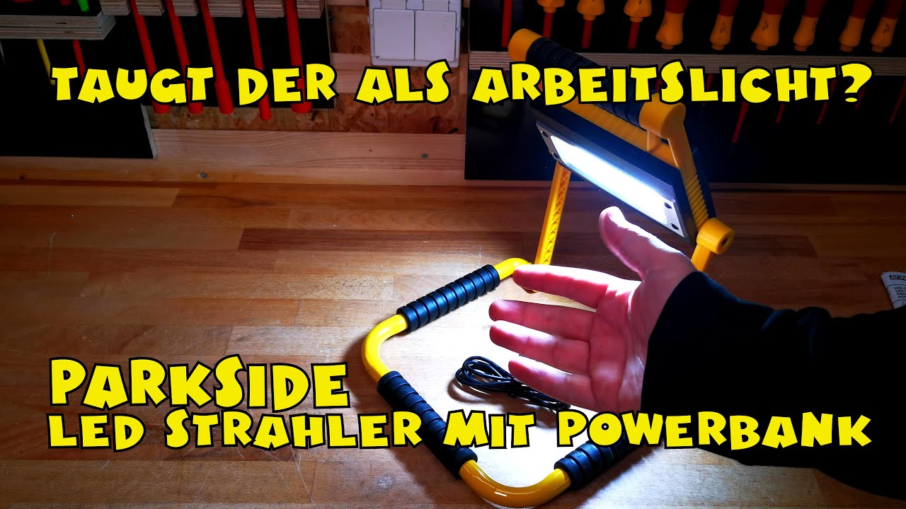 PARKSIDE® Arbeitsstrahler PFLA 4400 A1 LED - YouTube | Arbeitsleuchten