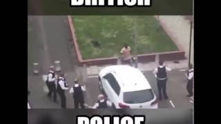 11 British police officers versus one guy with a knife