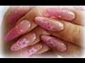 NEUMODELLAGE MIT GEL AUF STILETTOTIPS | Cleardesign mit One Stroke malerei | Lyninails