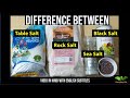 Difference b/w Table Salt, Rock Salt, Sea Salt & Black Salt | All About Salt  | Everyday Life #12