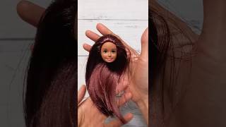 Transforming My Doll with Ribbon Hair Reroot #reroot #diy #craft #ribbon #doll