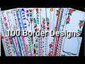 100 Border Designs/Border Designs for Project File/100 Quick and Easy Border Design ideas
