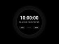 10 Hour Black Circle Study Timer LIVE | Deep Focus | Silent ASMR | Study with me | FOCUS