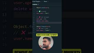 Object.seal() vs Object.freeze() in JavaScript Explained in 60 Secs | Win Every Interview #interview