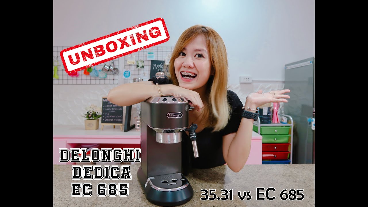 UNBOXING DELONGHI DEDICA EC685 Just Nica YouTube