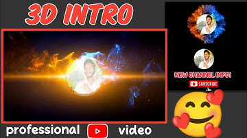 How To Create Professional 3D intro | intro kaise banaye | Cinematic intro🔥 | YouTube intro