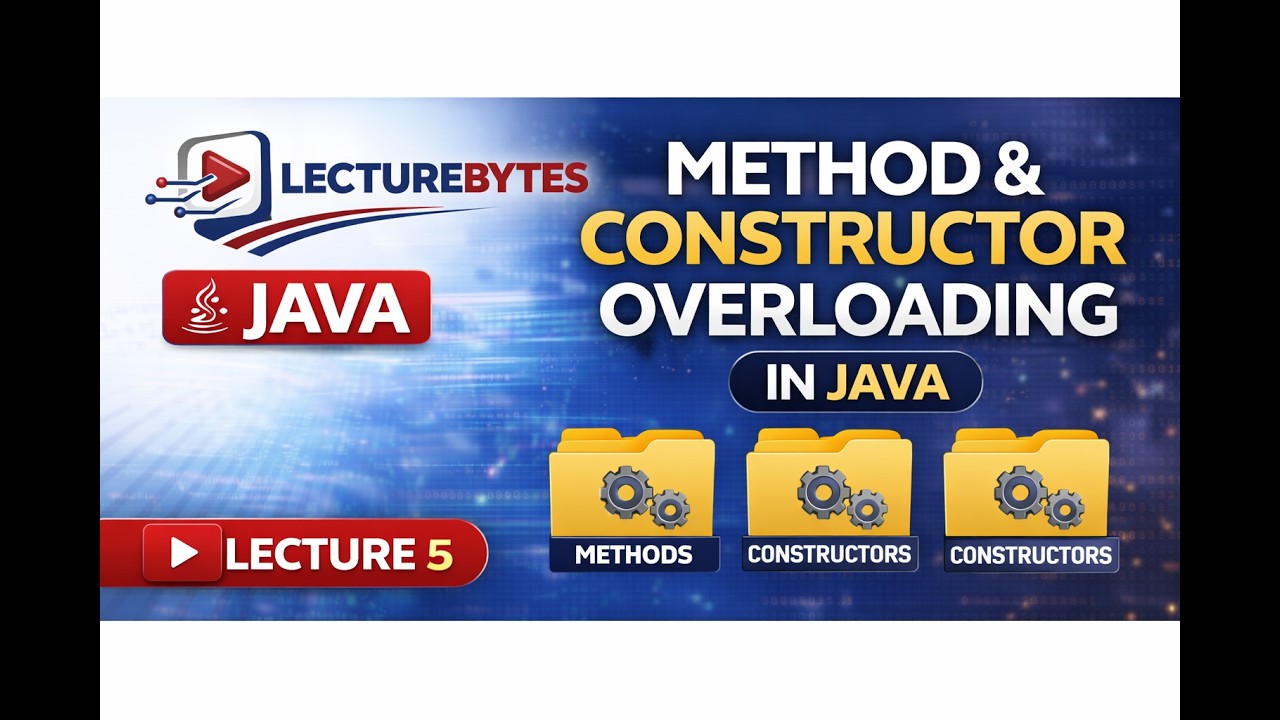 Method & Constructor Overloading in Java | Lecture 5 - YouTube