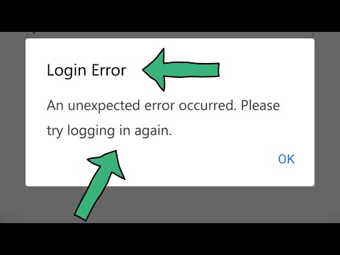 Fix facebook login error an unexpected error occurred please try logging in again android 2022