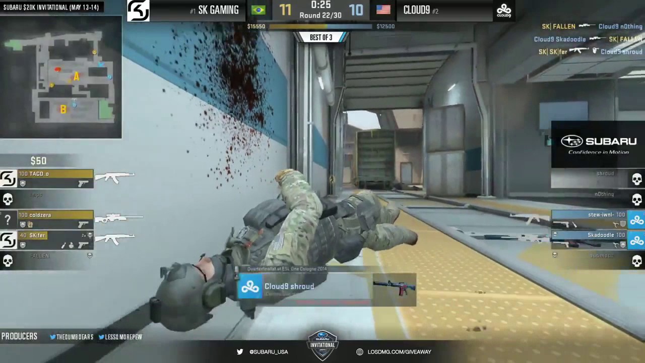 Skadoodle insane 4k | Subaru Invitational 2017 - final | CSGO