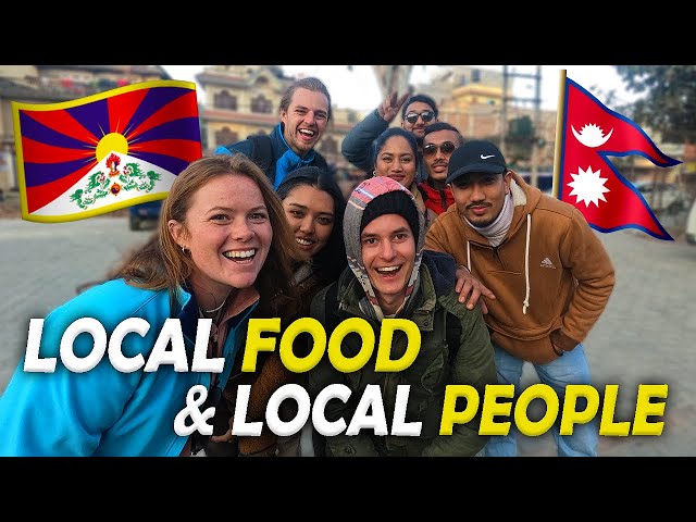 Trying NEPALI & TIBETAN Food in Kathmandu With Nepali Friends & Jack Torr class=