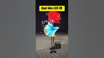 Quạt đèn LED 3D xịn xò #shorts