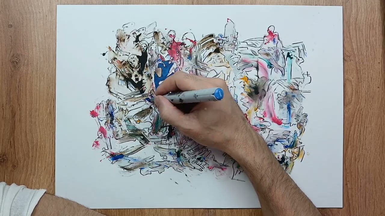 Intuitive Painting. No Plan. No Sketch. Just Flow. Without Knowing the Outcome - Watch It Be Born