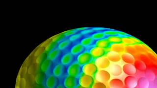 Visualization of the air flow around a golf ball