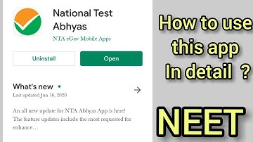 How to USE NTA - National Test Abhyas app in Your phone - NEET / IIT JEE mock test by NTA