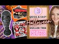 3 Quick &amp; Easy Halloween Dollar Tree Crafts | Fun &amp; Simple Halloween DIYs | Dollar Tree Halloween