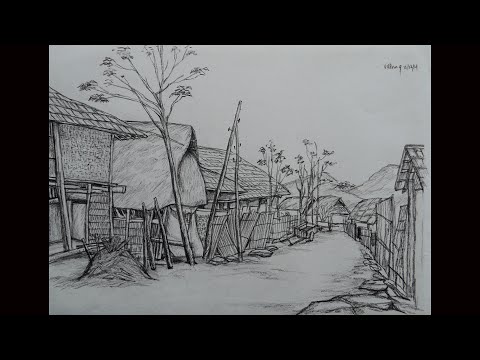 Video Vẽ ký hoạ phong cảnh | Cách vẽ tranh ký hoạ phong cảnh - youtube