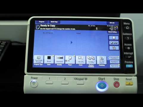 Konica Minolta bizhub: How to Modify Default Copy Settings