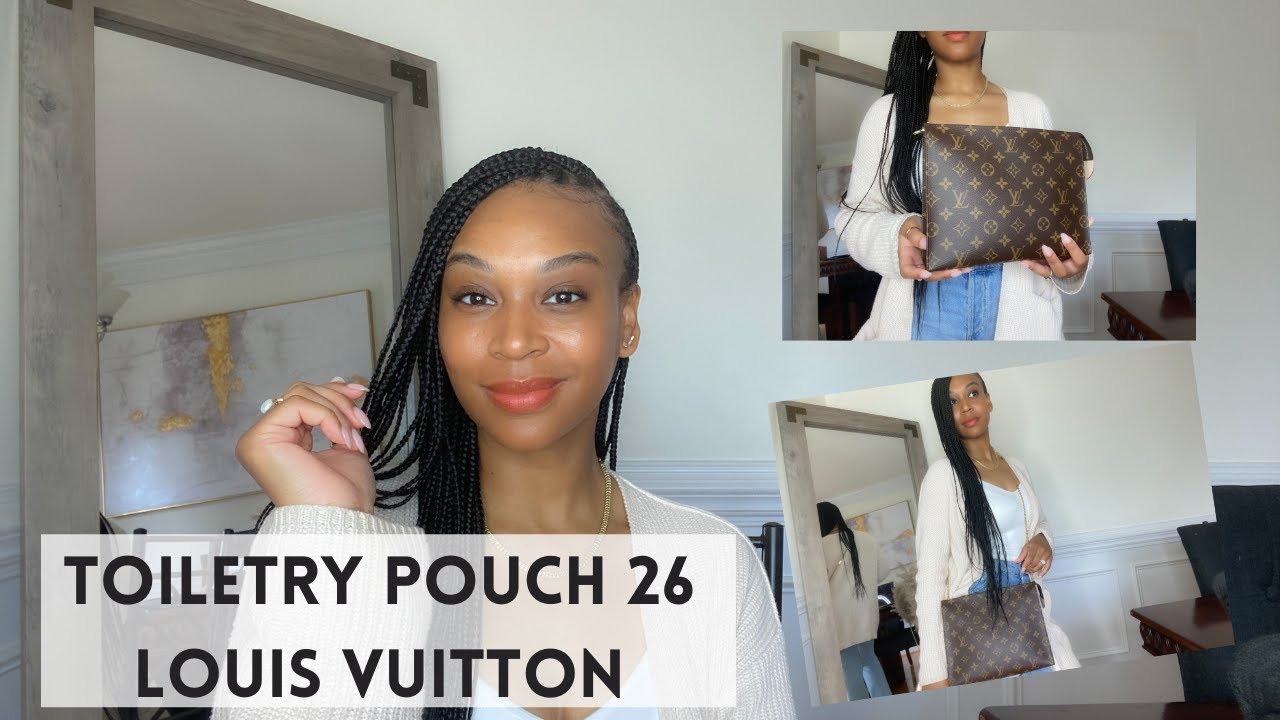 HOW TO CONVERT THE LV TOILETRY POUCH 26 INTO A CROSSBODY BAG * With   Insert * 