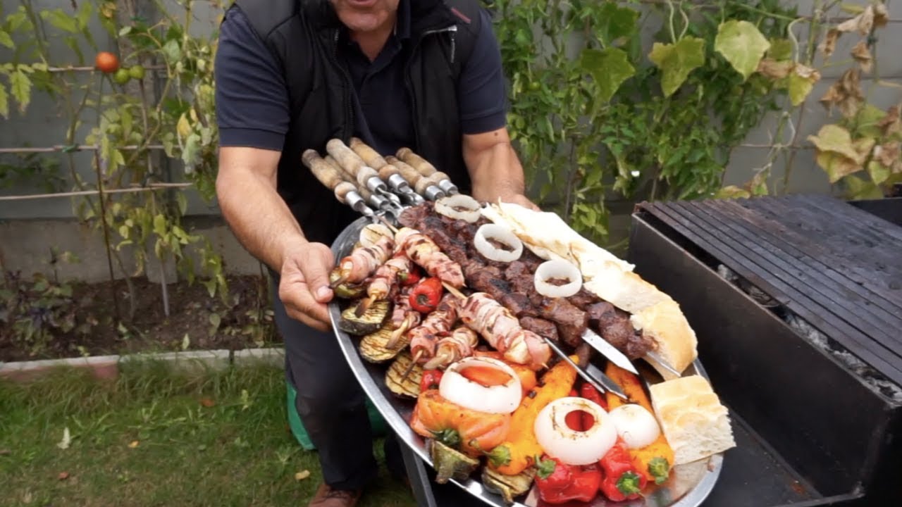 Сочный ,вкусный шашлык из телячьего сердца на мангале. Рецепт от Жоржа