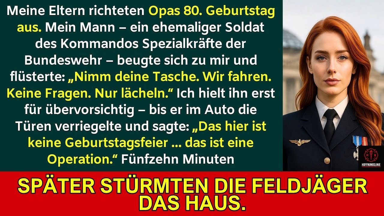 Ich dachte, es wäre nur eine Familienfeier – bis mein Soldat flüsterte: „Das ist eine Falle.“