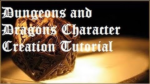 DND 4e Character Creation Tutorial
