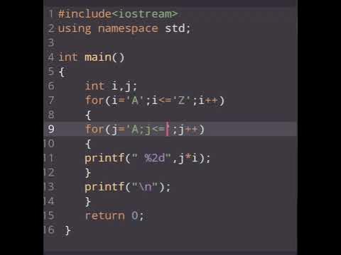 alphabet pattern coding in c#coding #youtube #shortvideo #cprogramming ...