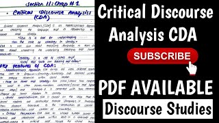 What is Critical Discourse Analysis?