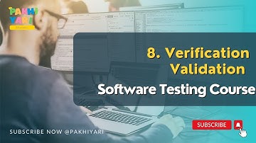 8. Verification Validation in Software testing