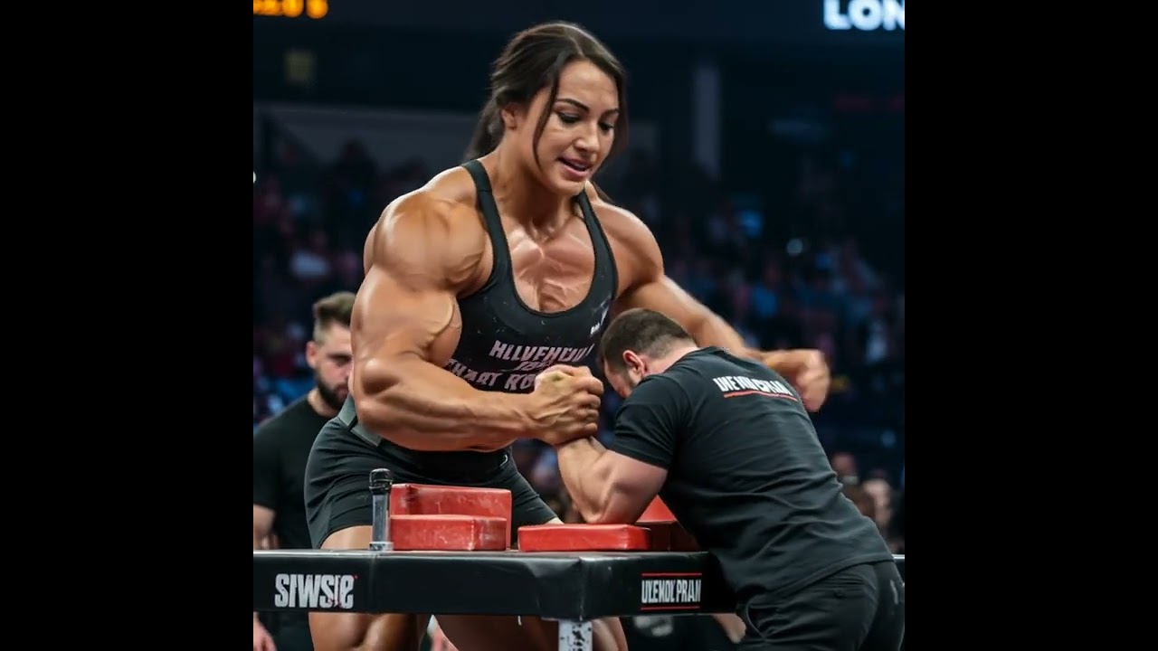 Unstoppable Force: A Pro FBB Dominates Arm-Wrestling