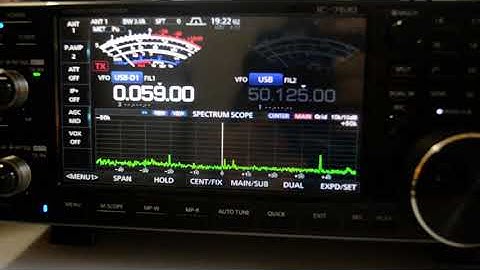 WWVB Time Signal Received on an Icom 7610.
