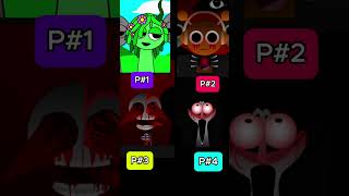 Sprunki 4 Characters Mix | Simon, Clukr, Fun bot #incredibox #sprunki #sprunkiincredibox