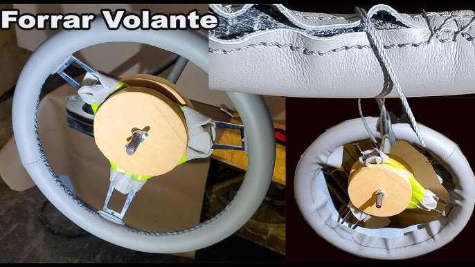 FUNDA VOLANTE COSIDA Como Tapizar un Volante (Se Queda Nuevo) Details coche  👨🏽‍🔧🚑 